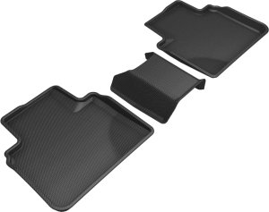 Honda Accord Floor Mats - Rear - 3D MAXpider - Kagu - Black - `18-`20
